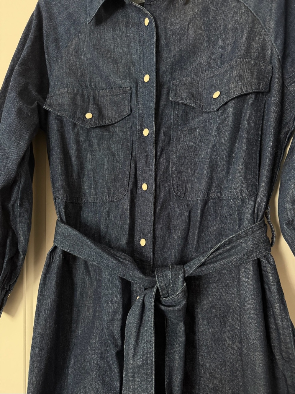 Banana Republic belted denim midi dress - Picture 6 of 15